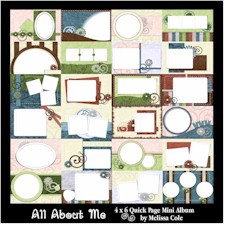 All About Me Digital Scrapbooking Kit